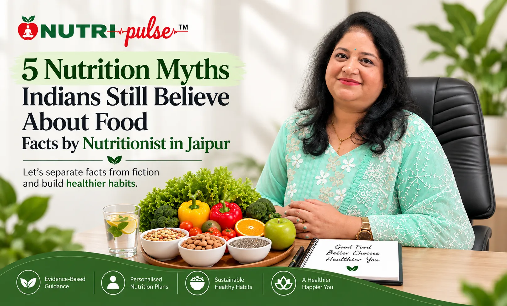 5 Nutrition Myths Indians Still Believe About Food - Facts by Nutritionist in Jaipur